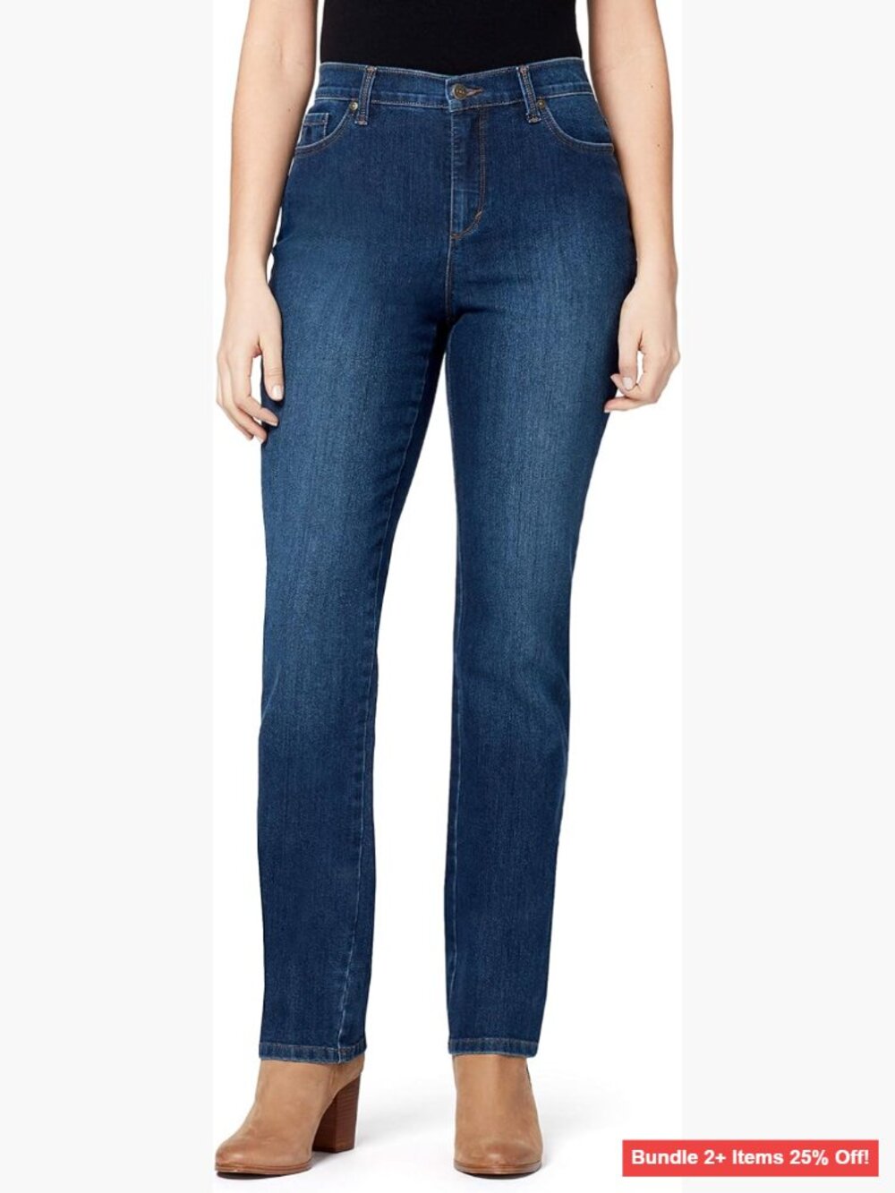 High Rise Tapered Jeans, Classic Fit, 31" Inseam, Five Pockets